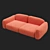 Elegant BUSNELLI Piumotto Sofa 3D model small image 2