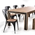 Amos 6-Piece Extension Dining Set 3D model small image 2