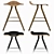 NORR11 Barfly Low Stool: Sleek & Stylish Seating Solution. 3D model small image 2