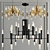 Nordic Postmodern LED Chandelier - Elegant Illumination at its Finest 3D model small image 1
