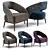 Sleek & Stylish Vision Armchair 3D model small image 1