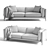 MODLOFT Reade Sofa - Contemporary Elegance 3D model small image 3