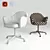 Elegant Saarinen Leather Armchair 3D model small image 2