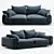  Modern Luxury Sofa - 260 x 65 x 110 cm 3D model small image 1