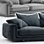  Modern Luxury Sofa - 260 x 65 x 110 cm 3D model small image 3