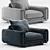Luxury Bobois Armchair 3D model small image 3