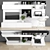  Stylish TV Stand & Workspace 3D model small image 1