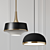 Elegant Pendant Light Set 3D model small image 1