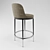 CARATOS | Contemporary Height-Adjustable Barstool 3D model small image 2
