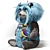 Lion-Bear Soft Toy Blend 3D model small image 2