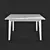 Minimalist Glossy Dining Table 3D model small image 1