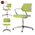 Steelcase Qivi Office Chair Set2 3D model small image 2