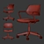 Steelcase Qivi Office Chair Set2 3D model small image 3