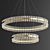 Title: Saturno Not Baroncelli Suspension - Modern Golden Pendant Lamp 3D model small image 3