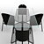 Sleek Driade Costes Chair & Anapo Table 3D model small image 2