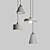 Nordic Loft Concrete Pendant: Chic Minimalism 3D model small image 1