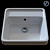 Sleek Caroma Inset Basin 3D model small image 2