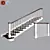 Sleek and Modern Staircase Solution 3D model small image 1