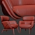 Elegant Elysia Lounge Chair - Stylish Comfort for Relaxation 3D model small image 2