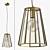 Modern Brass Genni Lightstar Chandelier 3D model small image 1