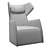 Gamma Lounge Chair - Sleek and Stylish 3D model small image 3