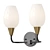 Viola Milk Glass Wall Lamp 3D model small image 1