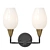 Viola Milk Glass Wall Lamp 3D model small image 2