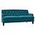 Elegant Janvey Sofa 3D model small image 2