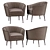 Maya Armchair - Brabbu: Luxurious Comfort and Style 3D model small image 1