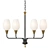 Elegant Milk Glass Chandelier 3D model small image 2