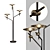 Sleek Skew Floor Lamp 3D model small image 1