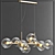 Staggered Glass Chandelier - Modern Elegance 3D model small image 2