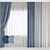 Mid-Poly Curtains: 91,435 Polys, 92,875 Verts 3D model small image 1