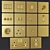 Title: Golden Brushed Steel Switches 3D model small image 1