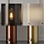 Elegant Brass and Opal Glass Table Lamp 3D model small image 1