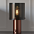 Elegant Brass and Opal Glass Table Lamp 3D model small image 3