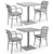 Vienna Thonet Coffee Tables - Sherry and Pastis 3D model small image 3