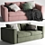 Stylish and Comfortable Ikea Vimle Sofa 3D model small image 1