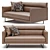 Camerich AMOR: Sleek and Stylish Two-Seat Sofa 3D model small image 1