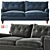 Avett Tufted Sofa: Elegant Comfort for Your Home 3D model small image 1