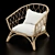 IKEA Stockholm Rattan Armchair 3D model small image 1