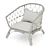 IKEA Stockholm Rattan Armchair 3D model small image 3