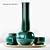 Versatile Decorative Vase Set 3D model small image 1