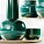 Versatile Decorative Vase Set 3D model small image 3