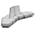 Versatile Rhyme Modular Seating 3D model small image 2