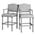 Luxury Empire Camelback Barstool 3D model small image 3