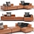 Buenavista Modern Sofa Set 3D model small image 1