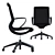 Elegant Black MARICS Chair 3D model small image 2