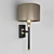 Heathfield Modern Black Brass Table Lamp 3D model small image 1