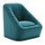 Minimalist Comfort: Herman Miller Fiji Chair 3D model small image 1